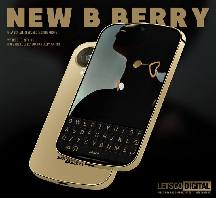 BlackBerry黑莓概念手机曝光，直角边框，自带显示屏键盘-第1张图片-科技快讯