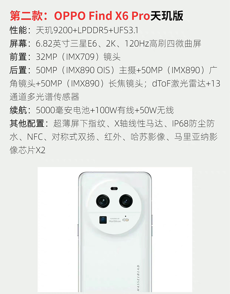 OPPO Find X6 Pro将提供双芯版本 标准版配备国产天马屏-第4张图片-科技快讯