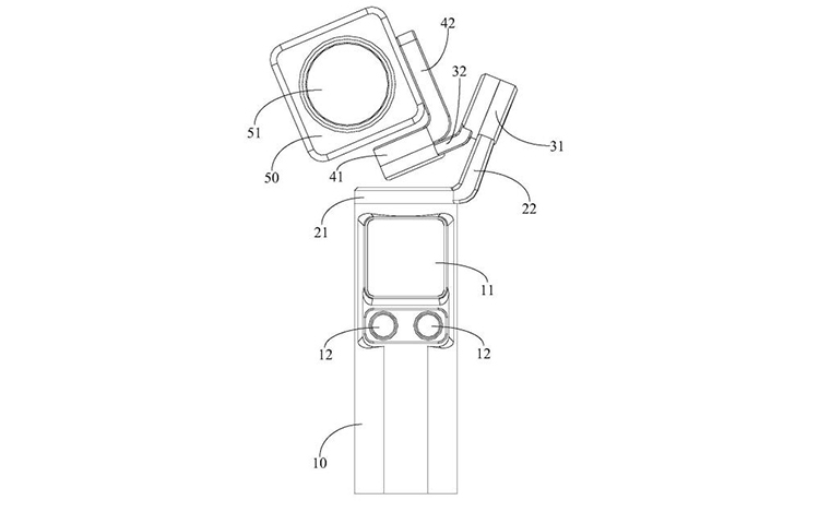 疑似大疆DJI Pocket 3专利设计图曝光 相机采用方形带屏模块-第3张图片-科技快讯