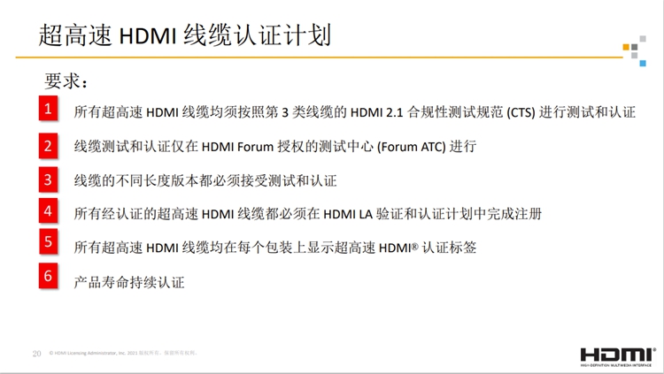CES2021 | 海量HDMI 2.1产品投入市场：UHS计划确保线缆品质-第2张图片-科技快讯