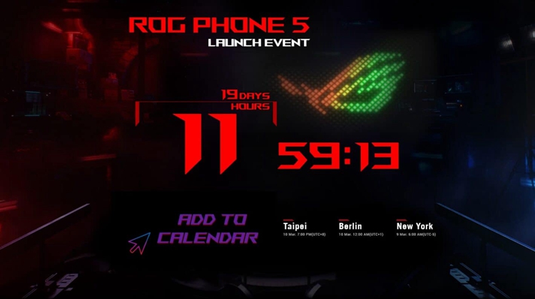 ROG Phone 5官宣3月9日发布，搭载骁龙888处理器-第1张图片-科技快讯