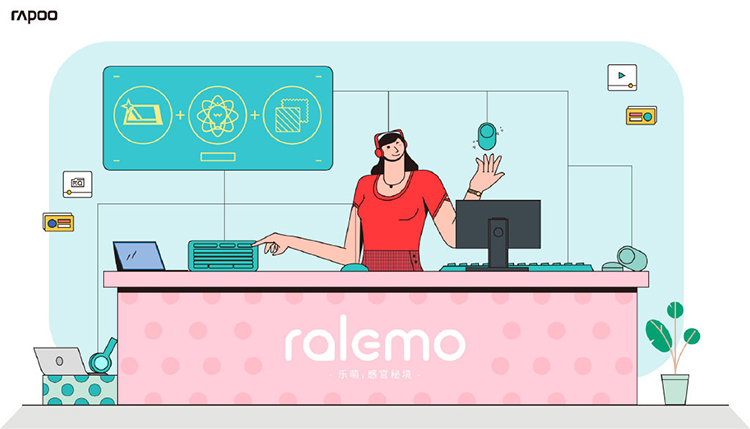 乐萌气垫鼠标：雷柏新女性系列ralemo品牌首款产品曝光-第1张图片-科技快讯