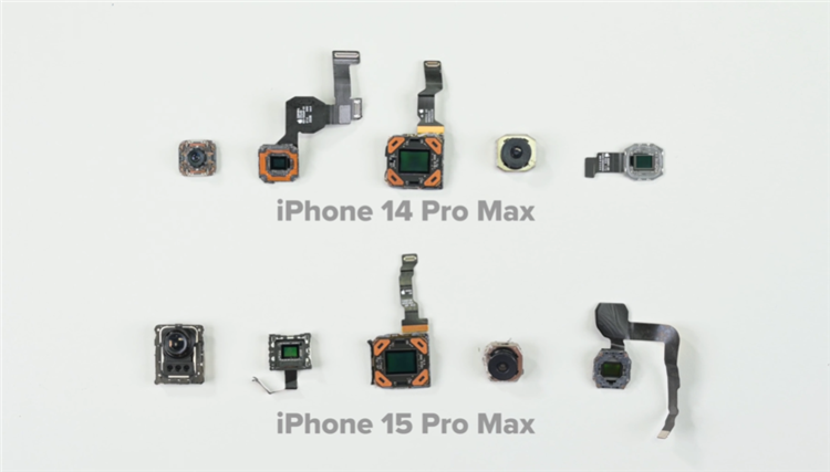 坐实挤牙膏？拆解显示iPhone 15 Pro Max相机仅长焦镜头升级-第1张图片-科技快讯