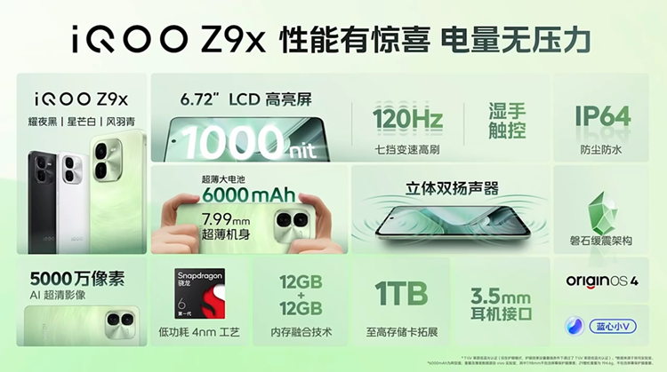 兼具性能、续航与轻薄，iQOO Z9系列正式发布，售价1149元起-第15张图片-科技快讯