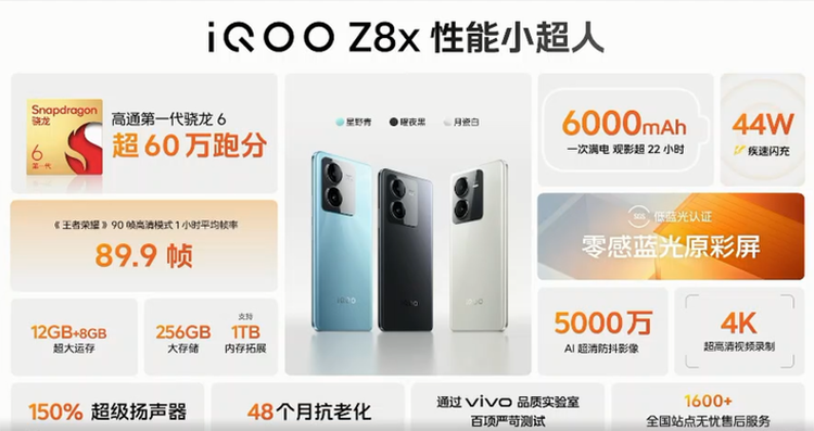 iQOO Z8正式发布：首销1599元，高性能LCD党坚守的倔强-第7张图片-科技快讯