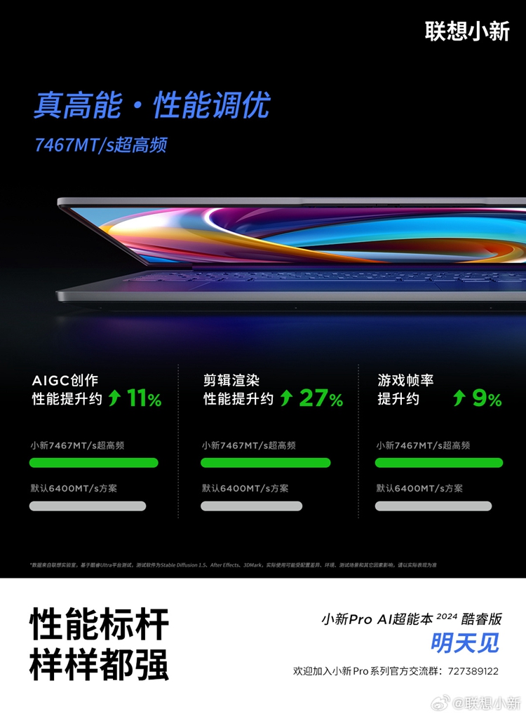 联想小新Pro 2024将于今天发布：首批搭载酷睿Ultra处理器-第2张图片-科技快讯