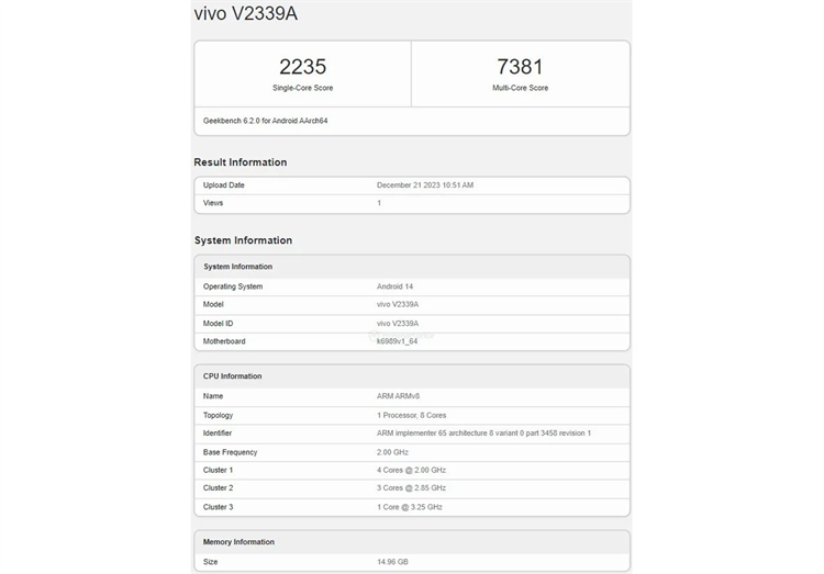 iQOO Neo9 Pro现身Geekbench，性能制霸！-第1张图片-科技快讯