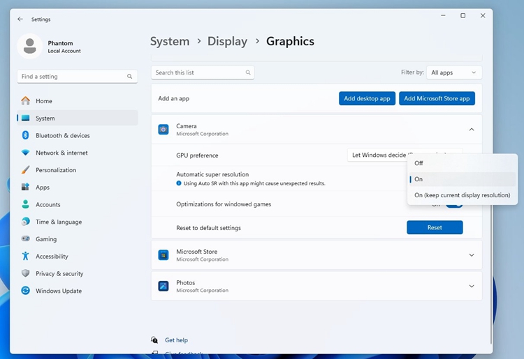 微软新版Win11加入自动超级分辨率：类似于DLSS，需要CPU内置AI单元-第2张图片-科技快讯