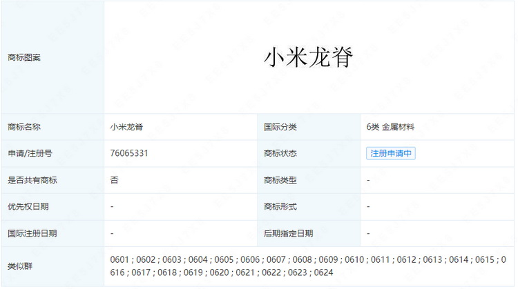 "攀龙"上热搜？小米注册"小米龙脊"商标、苹果推中国龙手机壳-第1张图片-科技快讯