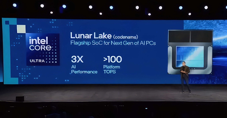 英特尔Lunar Lake处理器AI算力将达100TOPS：NPU贡献45%-第1张图片-科技快讯