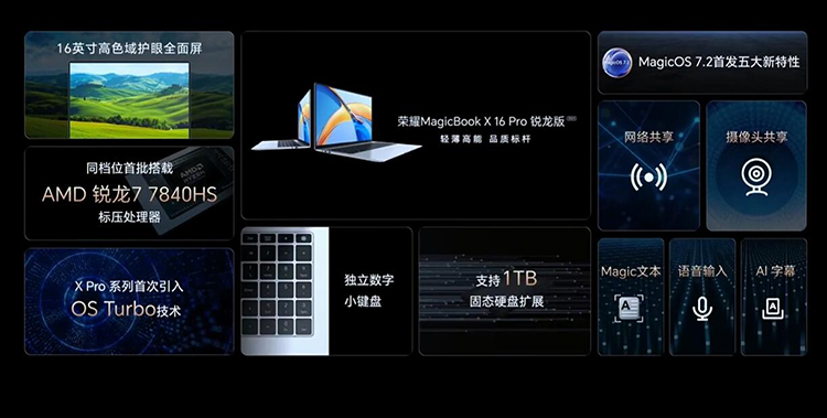 荣耀MagicBook X Pro系列锐龙版发布：性能续航兼顾，价格4000元出头-第9张图片-科技快讯