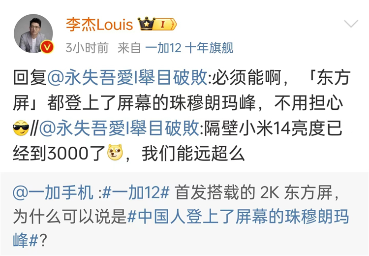 真&mdash;&mdash;照亮你的美，一加12屏幕要"爆灯"！-第1张图片-科技快讯