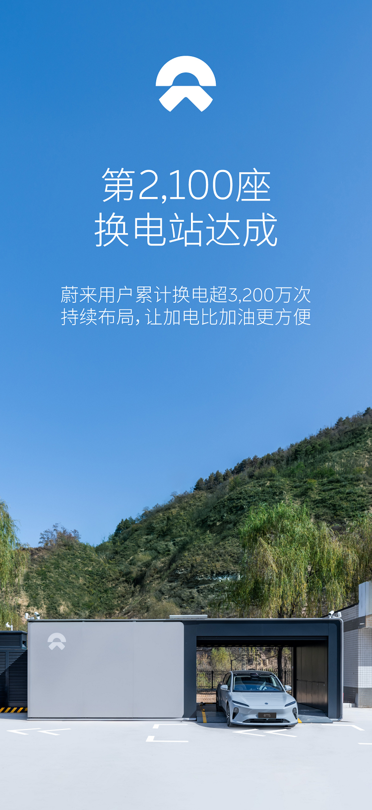 换电站2100+座，充电桩20000+根！蔚来补能 *** 达到新巅峰-第1张图片-科技快讯