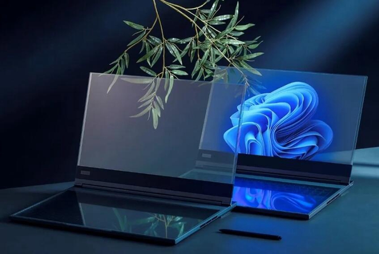联想透明笔记本渲染图曝光：MWC 2024期间发布，计划商业化落地-第1张图片-科技快讯