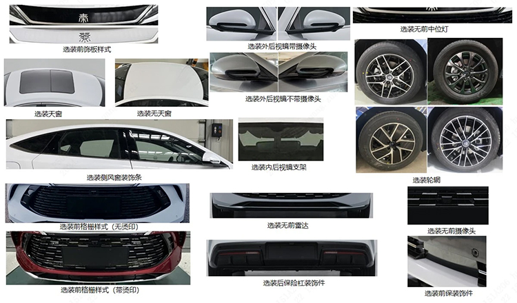 比亚迪秦L亮相工信部公示信息：定位中型轿车 或搭载第五代DM-i混动系统-第3张图片-科技快讯