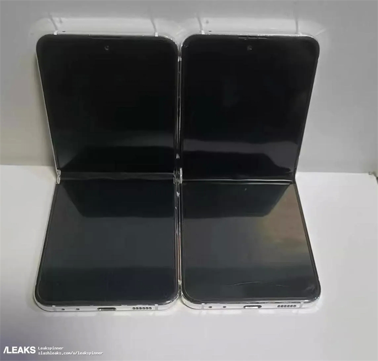 三星Galaxy Z Flip 5模型机曝光，新的水滴式铰链看来还是不行-第2张图片-科技快讯