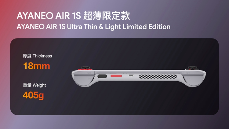 AYANEO推出AIR 1S系列掌机：最轻仅为405g，4699元起售-第2张图片-科技快讯