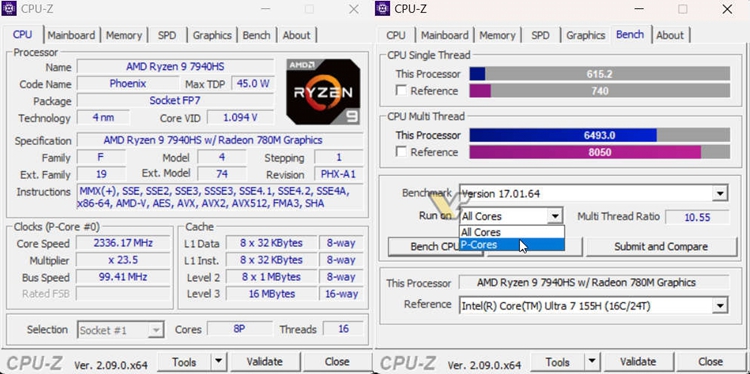 CPU-Z发布新版本：可选仅P核跑分，已支持骁龙等ARM处理器-第1张图片-科技快讯