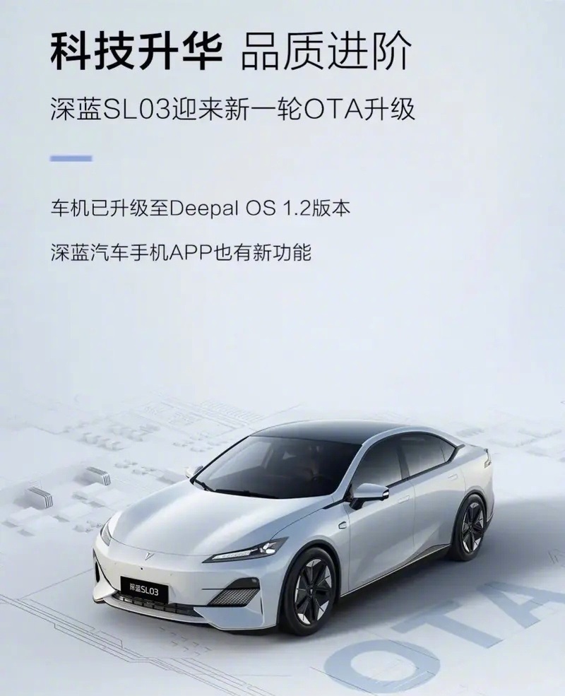 新增电池管家功能 深蓝SL03迎来OTA升级-第1张图片-科技快讯