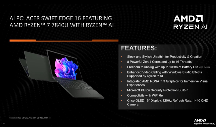 搭载AMD锐龙7 7840U处理器，宏碁Swift Edge 16打造AI PC体验-第2张图片-科技快讯