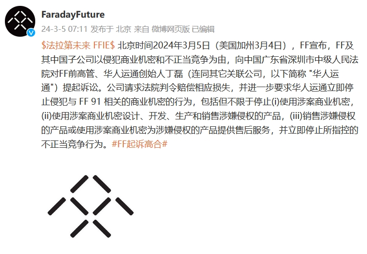 贾跃亭站上道德高点，法拉第未来宣布起诉高合：侵犯商业秘密-第1张图片-科技快讯