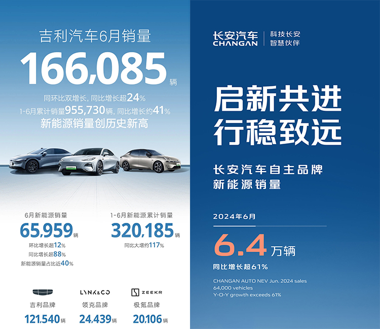 6月国产新能源汽车销量放榜，比亚迪连续4个月夺冠-第3张图片-科技快讯