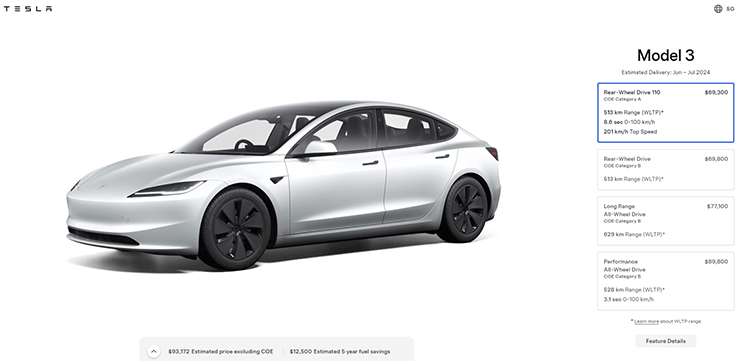 新加坡市场专属，特斯拉推出入门低配版Model 3-第1张图片-科技快讯