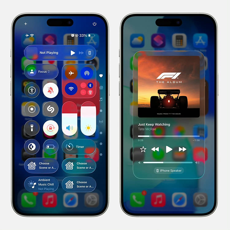 iOS 26控制中心设计遭用户吐槽 界面杂乱功能不完善-第2张图片-科技快讯