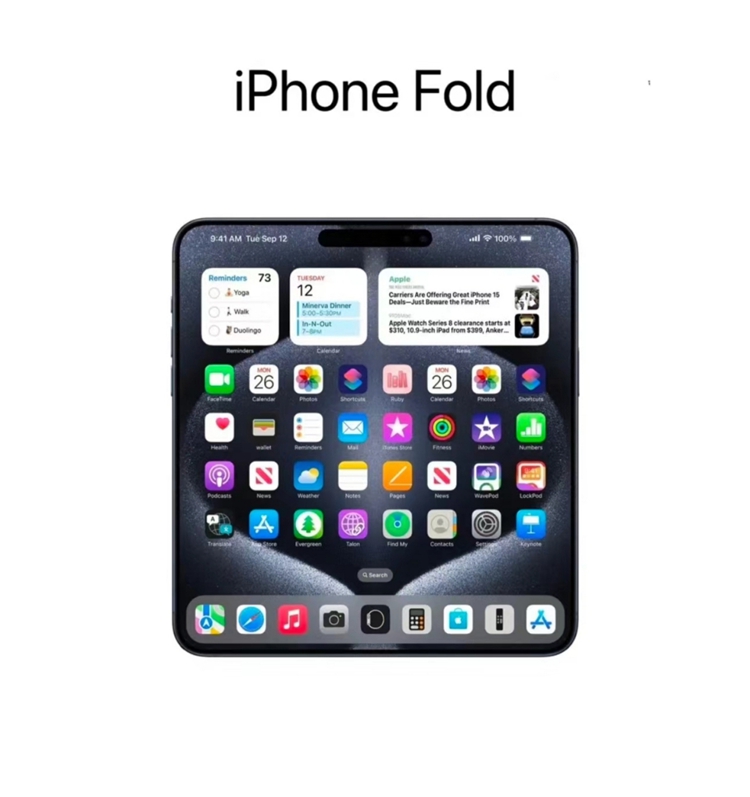 爆苹果折叠iPhone已经送样：明年或将亮相-第2张图片-科技快讯