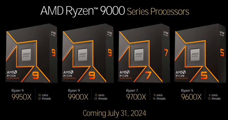 AMD宣布锐龙9000系处理器延期发售：8月8日起和大家见面-第2张图片-科技快讯