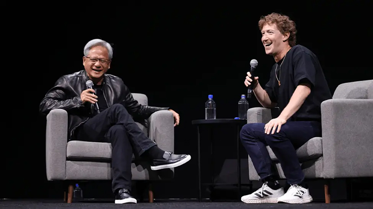 扎克伯格与黄仁勋共谈AI，不仅现场爆粗口，最后还互赠皮衣-第1张图片-科技快讯