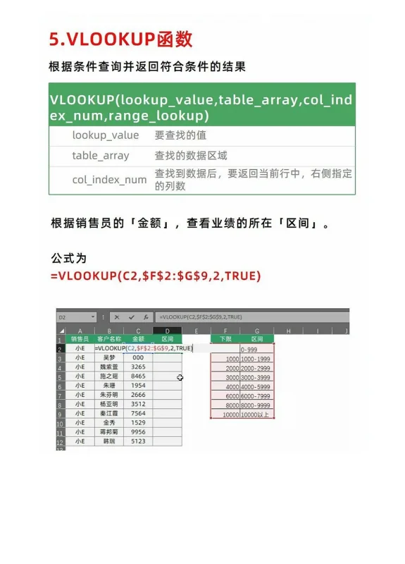excel统计公式大全(excel函数公式大全VLOOKUP)-第13张图片-科技快讯 excel统计公式大全(excel函数公式大全VLOOKUP)-第13张图片-科技快讯