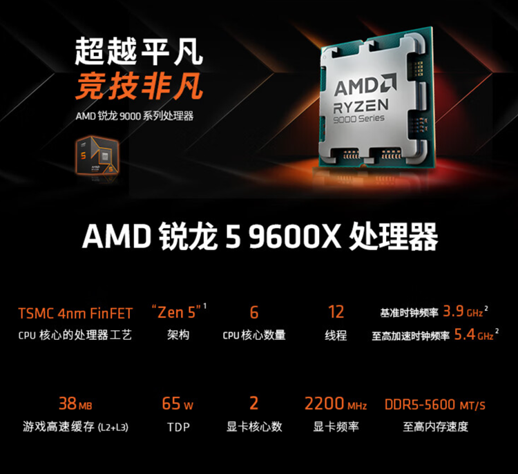 AMD公布锐龙7 9700X与锐龙5 9600X价格：性能强还更便宜-第1张图片-科技快讯
