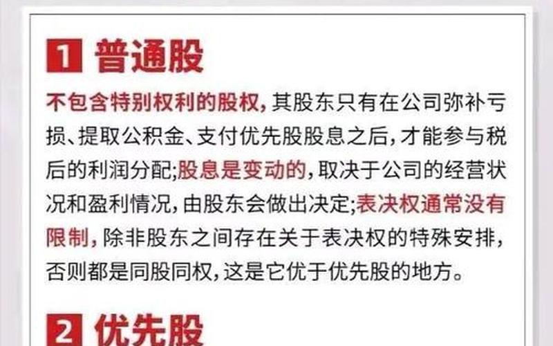 普通股优先股债券的区别-第1张图片-金银屋