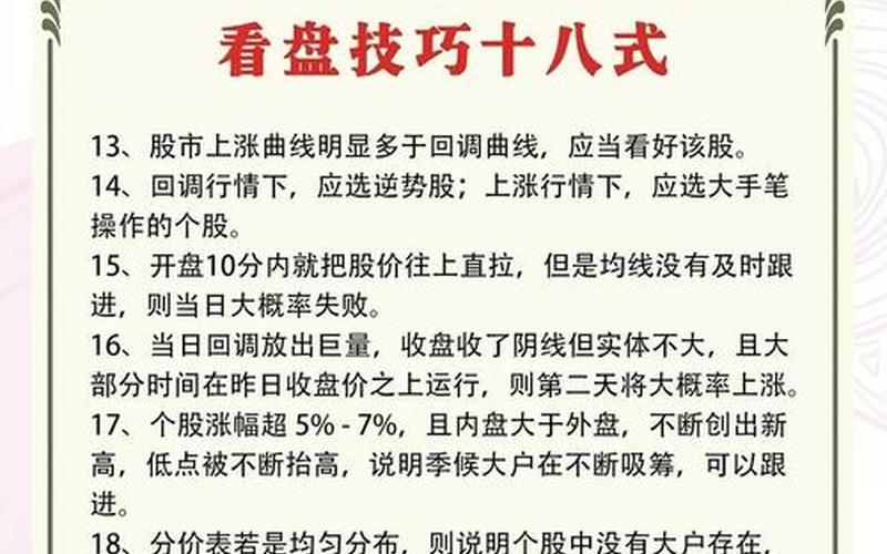 大盘看盘技巧和方法-第1张图片-金银屋