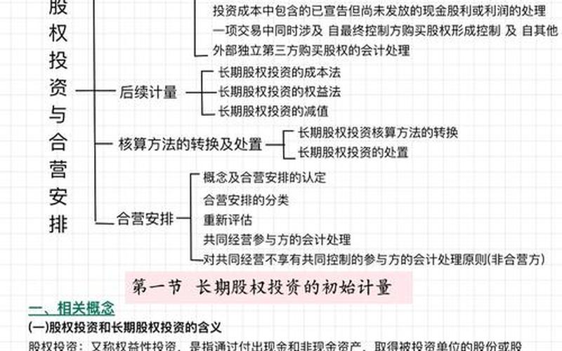 长期股权投资知识点-第1张图片-金银屋 长期股权投资知识点-第1张图片-金银屋