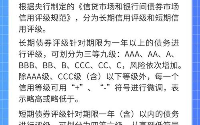 债券信用评级的作用-第1张图片-金银屋