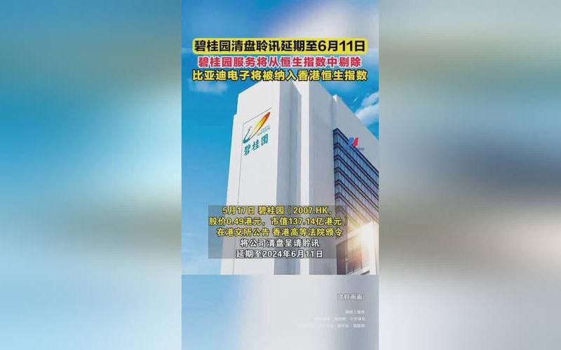 碧桂园被剔除恒生指数（投资价值受关注）-第1张图片-金银屋