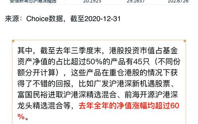 投港股的公募基金-第1张图片-金银屋