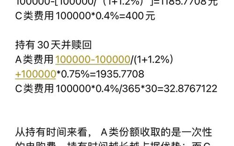基金A股和C股区别-第1张图片-金银屋