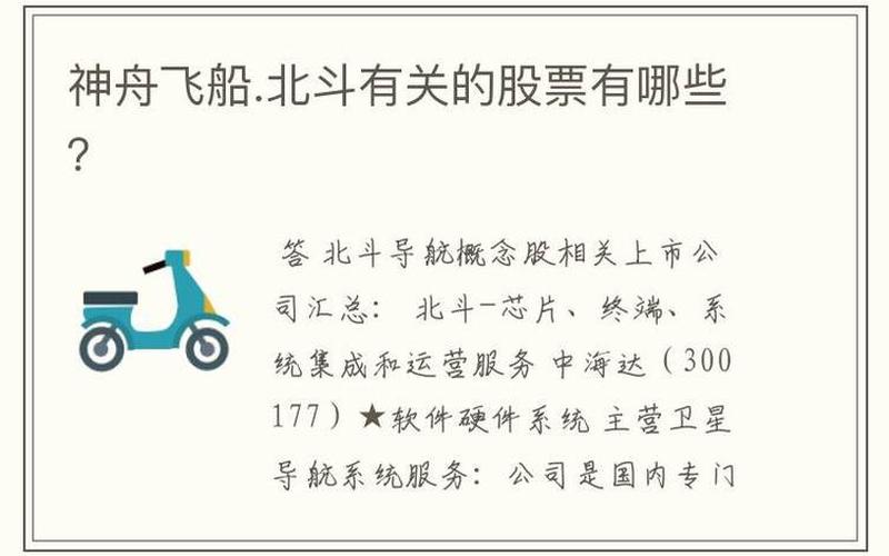 北斗卫星关联股票：投资者的新机遇-第1张图片-金银屋