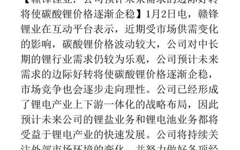 赣锋锂业的配资炒股配资-第1张图片-树涛168配资网_配资炒股平台及公司_股票配资门户网