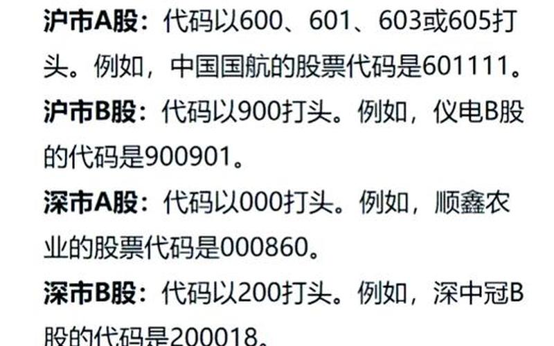 股票代码的区别-第1张图片-金银屋