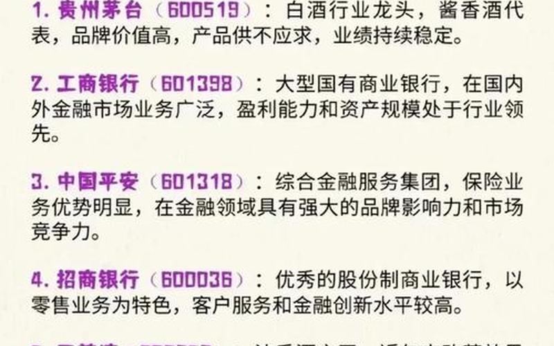 蓝筹股股息排名，蓝筹股排名一览表-第1张图片-金银屋