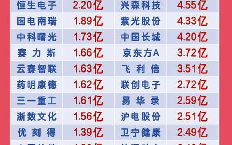 沪深股通十大成交股（股票配资资金净流入）-第1张图片-金银屋