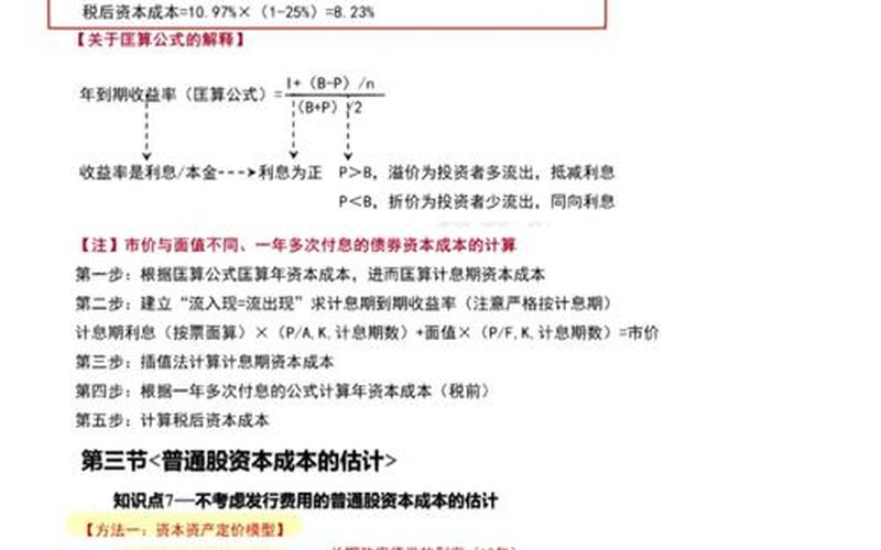 股票的资本成本率公式-第1张图片-金银屋 股票的资本成本率公式-第1张图片-金银屋