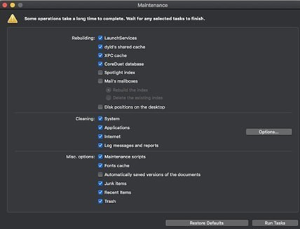 Maintenance For Mac OS X 10.8 (MOUNTAIN LION)截图