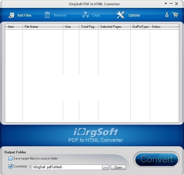 iOrgsoft PDF to Html Converter for Mac截图