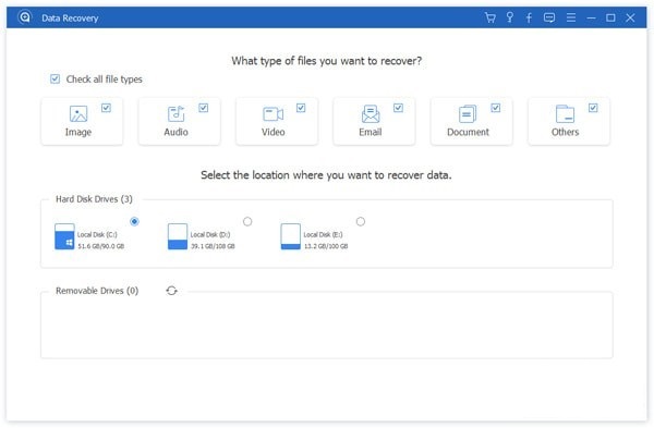Apeaksoft Data Recovery截图