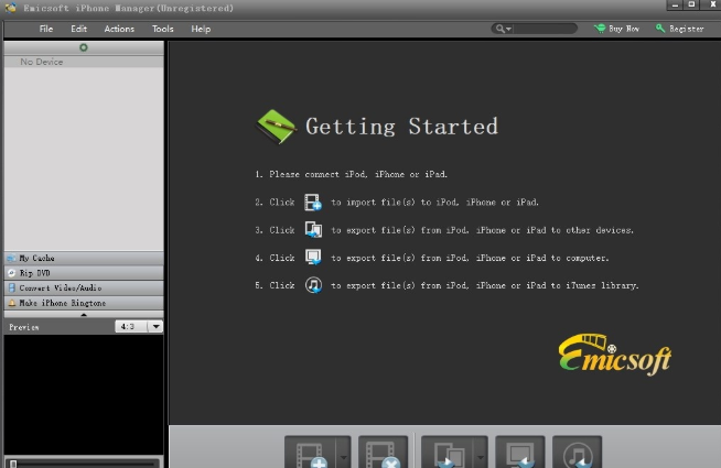 Emicsoft iPhone Manager For Mac截图